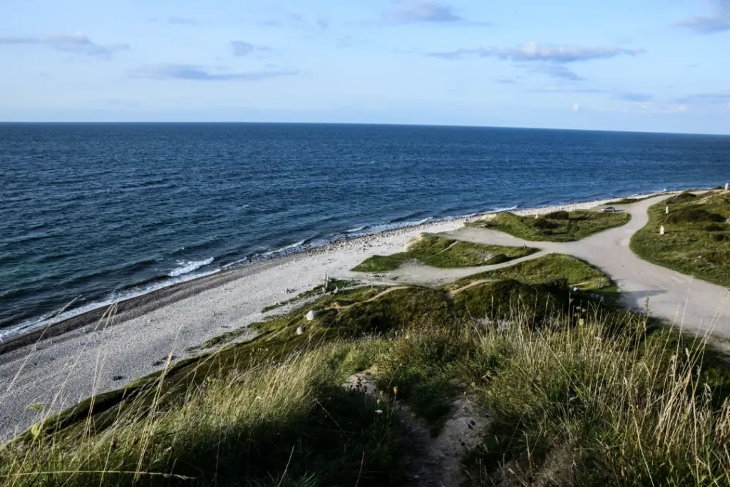 Der Ausblick vom Klintjeberg bei Klint in Dänemark.