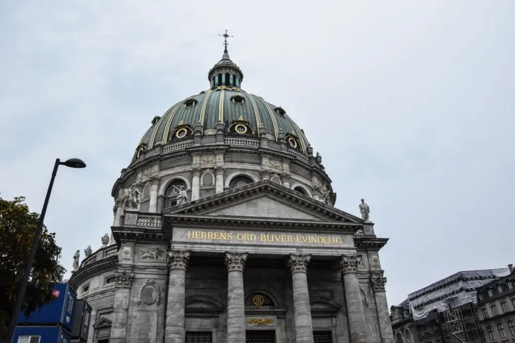 Frederikskirche oder Marmorkirche, Kopenhagen, Dänemark.