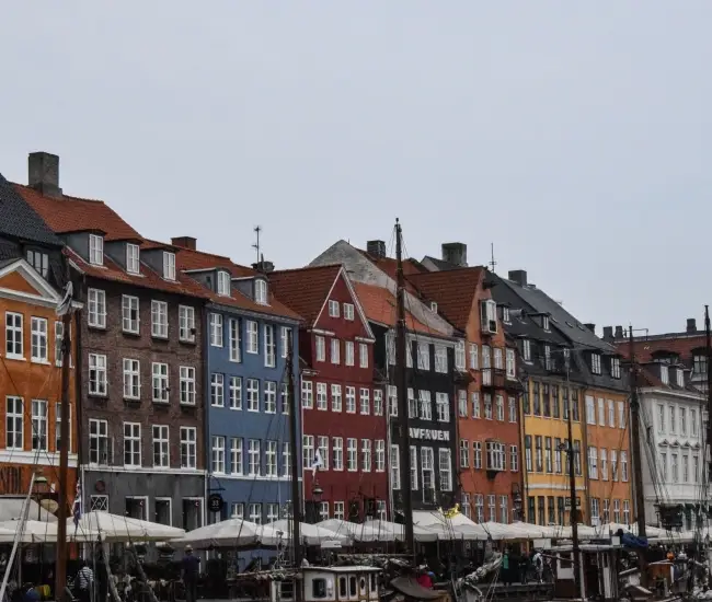 Nyhaven in Kopenhagen, Dänemark.