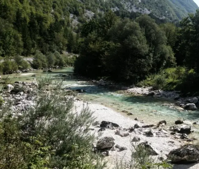Soca Tal in Slowenien