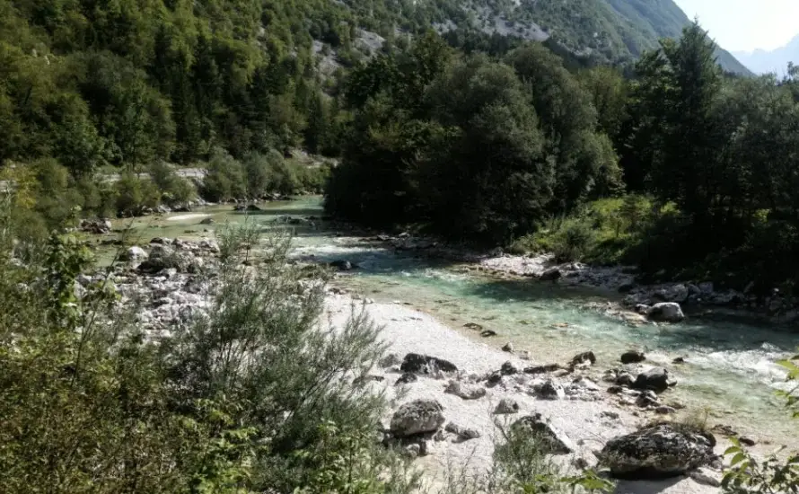 Soca Tal in Slowenien