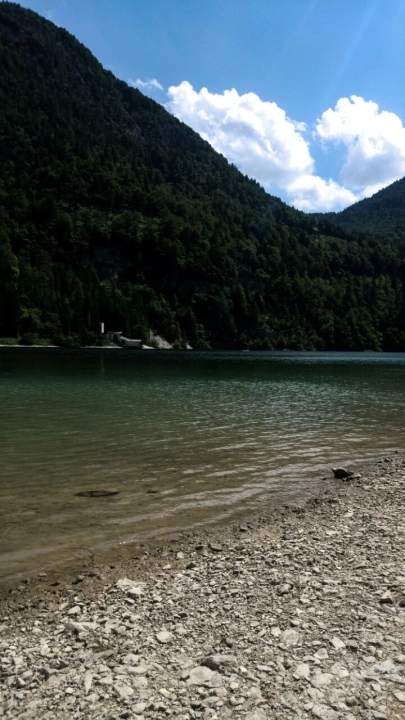 Raibler See in Italien an der Grenze zu Slowenien.