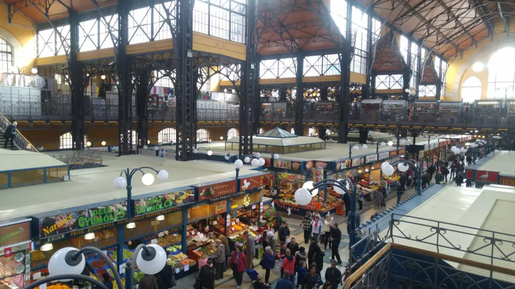 Große Markthalle in Budapest, Ungarn.